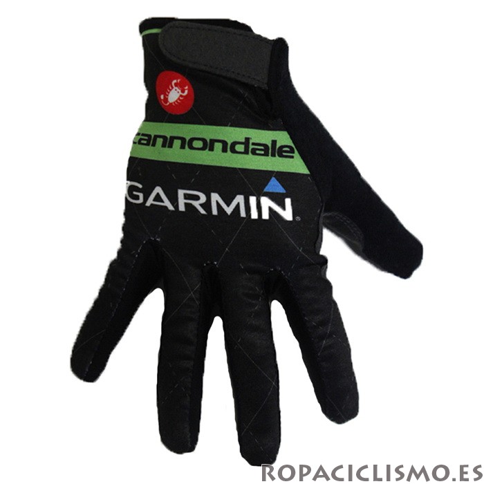 2020 Cannondale Garmin Guantes Largos Verde Negro